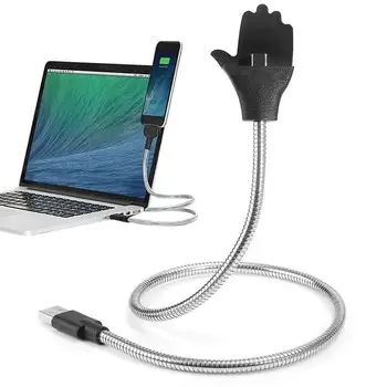 Type C Зарядный кабель Шнур для зарядки телефона с дизайном ладони Многоцелевая ленивая гибкая подставка для USB-кабеля для стола и дома