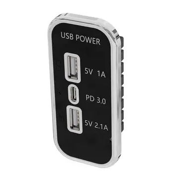 USB Автомобильное зарядное устройство Быстрая зарядка Мобильный телефон USB 3 порт Преобразовательный штекер Стабильное напряжение Автоматическое зарядное устройство Адаптер для автобусов Автомобили RV Корабли