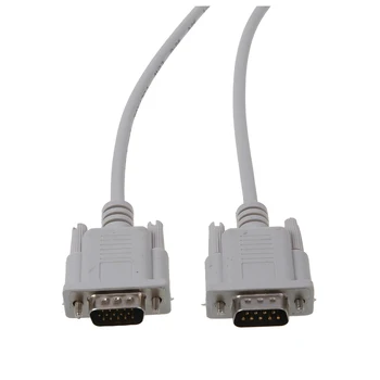 VGA DB15 Штекерный кабель к RS232 DB9 Контактный кабель-штекер/Видеографический удлинительный кабель (белый, 1,5 м)