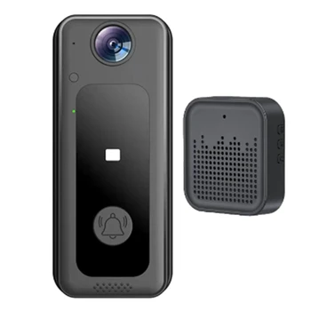 WIFI Камера дверного звонка Visual Chime Дверной звонок с широким углом обзора HD видео 125° Ночное видение Поддержка облачного хранилища