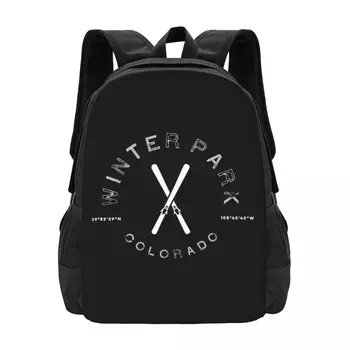  Winter Park Colorado Graphic Винтажный лыжный коллаборативный рюкзак большой емкости Симпатичная складная одежда Рюкзаки