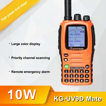Wouxun KG-UV9D Mate 7-диапазонный воздушный диапазон 10 Вт Powerfrul 3200 мАч Кросс-диапазонный ретранслятор Любительское радио Рация Обновление KG-UV9D Plus