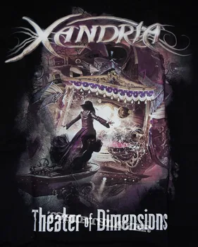 Xandria Theater of Dimensions Футболка с коротким рукавом Черный Мужчины S до 5XL MD1563