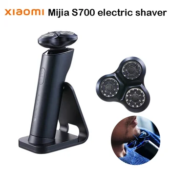 XIAOMI Mijia Electric Shaver S700 Бритва Борода Машина для мужчин Сухая влажная борода с режущими головками Триммер Перезаряжаемый IPX7
