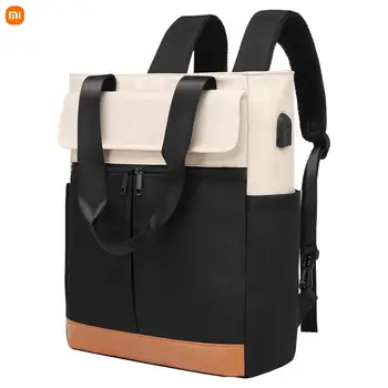 Xiaomi Модный рюкзак с USB Мужчины и женщины Открытый рюкзак Сумка для ноутбука