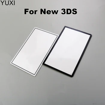 YUXI 1 шт. Замена Черный Белый Верхняя Рамка Экрана Крышка Объектива Защитная пленка для ЖК-экрана, Совместимая с Для Нового 3DS