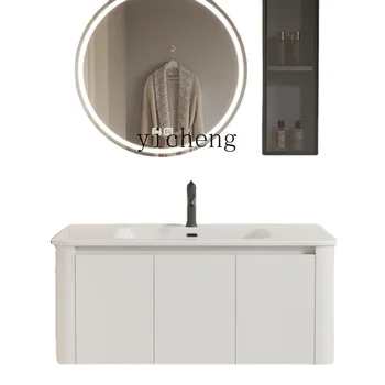 YY Алюминиевый шкаф для ванной комнаты Комбинированный керамический умывальник для всей