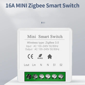 Zigbee Smart Switch Module Беспроводная цепь настенного выключателя Tuya Smart Breaker для умного дома Tuya Life