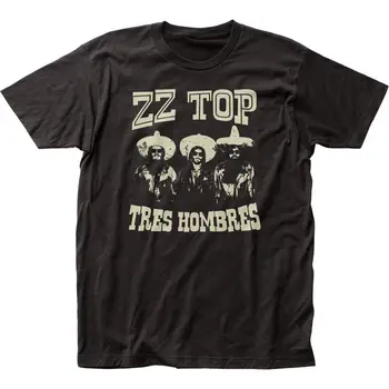Zz Top Классическая рок-группа Лицензированный концертный тур Черная футболка Мужчины Cg223