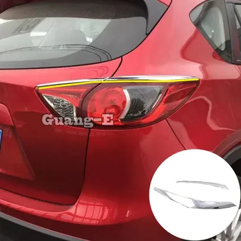  Авто Задний Хвост Брови Свет Лампа Детектор Рамка Палка Стайлинг ABS Хромированная крышка Отделка для Mazda CX-5 CX5 2012 2013 2014 2015 2016