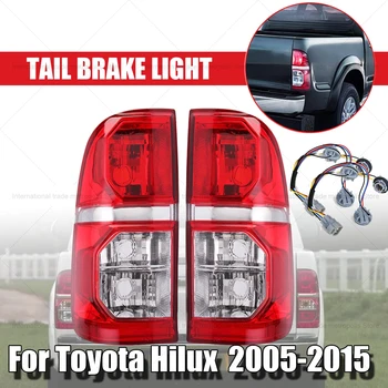  Авто Красный задний фонарь в сборе Задний стоп-сигнал Стоп-сигнал Фонарь заднего хода для Toyota Hilux 2005-2015 с проводами