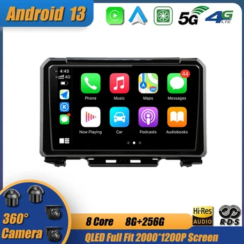 Автомагнитола Android 13 Мультимедийный стереоплеер GPS Навигация Беспроводная Carplay Auto DSP WIFI 4G для SUZUKI Jimny 2019