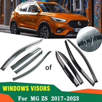 Автомобильные дефлекторы для аксессуаров MG ZS EV2022 ~ 2017 VS Astor ZS11 Авто Дождь Брови Вентиляционный тент Солнце Дождь Дым Защита Аксессуары