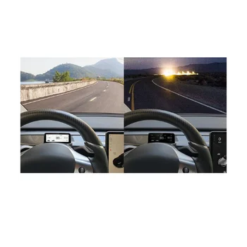  Автомобильный проекционный дисплей Экран рулевого колеса Дисплей скорости питания 4,6-дюймовый IPS Mini LCD панель приборной панели для Tesla Model Y/3