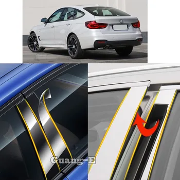  Автомобильный ТПУ / Глянцевая крышка стойки зеркала для BMW 3-Series GT 2013 2014 2016 2017 2018 2019 2020 2021 Наклейка на молдинг дверного окна