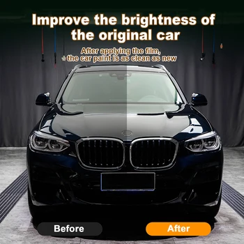  Автомобильный экстерьер TPU Прозрачная оригинальная защитная пленка для краски Набор против царапин Предварительно вырезанная наклейка PPF для BMW X1 U11 M-SPORT 2023-UP