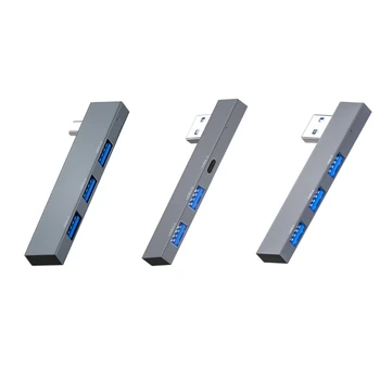 Алюминиевый сплав 1x3.0 + 2x2.0 USB 3 порта для телефона, ПК, ноутбука, типа C, USB-удлинитель