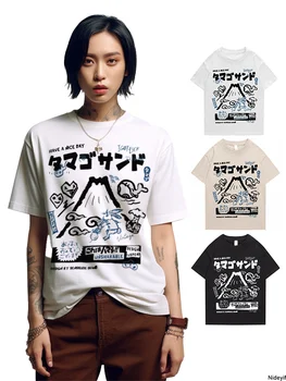  Аниме футболка хлопок оверсайз токио Харадзюку графические футболки для мужчин и женщин топы y2k хип-хоп летняя манга Япония AI3