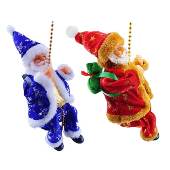 Весело наполненный Санта-Клаус Лазающий Легко Сборка Электрическая Лестница Игрушка Для Детей Подарок Тщательно Сшитый Плюш