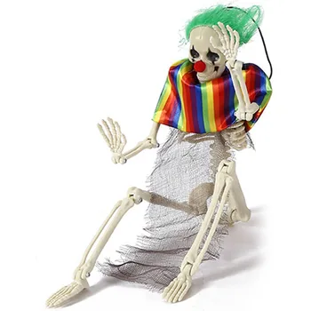 Висячий клоун Скелет Реквизит Макет сцены на Хэллоуин Реквизит для кладбища Дом с привидениями