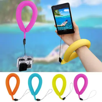 Водонепроницаемая камера Поплавок Водонепроницаемая камера Плавающий ремешок на запястье Универсальный яркий цветной пенопласт плавающий для камеры сотового телефона