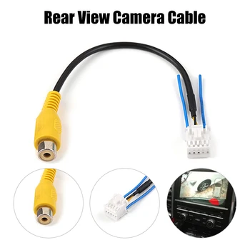  Высококачественный автомобильный RCA Реверсивный кабель заднего вида Адаптер для автомобильного стерео радио DVD 10-контактный разъем кабеля камеры заднего вида заднего вида