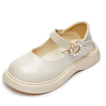 Девочки Сладкая принцесса Вечеринка Платье Обувь Дышащая Детская Мэри Джейн Обувь Мода Лакированная Кожа Британский Стиль Детские Лоферы