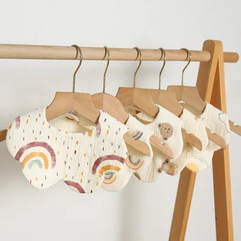 Детские нагрудники 4-слойные хлопковые слюнявчики для новорожденных слюны Принадлежности для новорожденных Четыре сезона