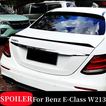 Для 2016-2022 Mercedes Benz E-Class W213 E200 E260 E300 4Door Авто Задний багажник Крышка Губа BodyKit Спойлер Крылья Аксессуары для тюнинга