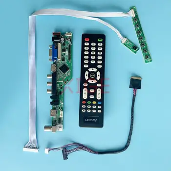 Для HT101HD1 LP101WH1 LP101WH2 ЖК-дисплея Плата контроллера Панель ноутбука 10,1-дюймовый телевизор Аналоговый 1366 * 768 Комплект LVDS 40-контактный USB+AV+HDMI+VGA