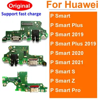 Для Huawei P Smart S Z P Smart Pro 2018 2019 2020 2021 USB-зарядное устройство Плата с микрофоном USB-док-станция для зарядки Части платы