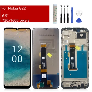Для Nokia G22 ЖК-дисплей Сенсорный экран с рамкой Дигитайзер в сборе Запасные части 6.5