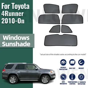 Для Toyota 4Runner 2009-2022 2023 4 Runner Магнитные автомобильные оконные шторы Солнечный солнцезащитный козырек Тень Сетка Затенение Защита от солнца