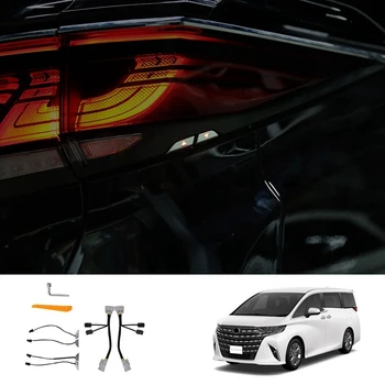 для Toyota ALPHARD / VELLFIRE 40 Series 2023+ Задняя дверь с кнопкой подсветки Переключатель багажника Кнопка освещения Комплект подсветки Запасные части автомобиля