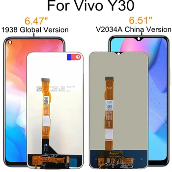 Для Vivo 1938 Y30 Global LCD Display Замена сенсорного экрана в сборе для ЖК-дисплея vivo Y30 V2034A