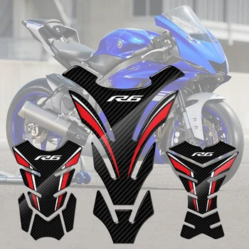 Для Yamaha YZF-R6 R6 All Year 3D Карбоновая наклейка для защиты бака мотоцикла