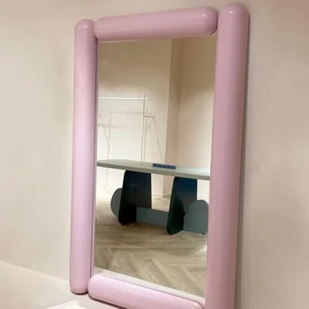 Зеркало в полный рост от пола до стены в скандинавском роскошном зеркале для гардероба кремовое зеркало