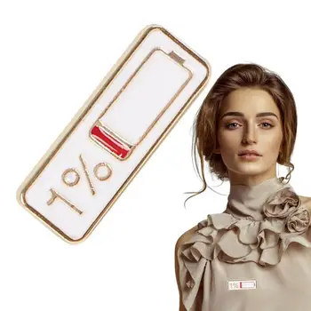 Интерактивные социальные булавки Модная социальная батарея Булавка на лацкане для женщин 2023 Эстетическая социальная батарея Булавка на лацкане для женщин Мужская шляпа