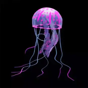 Искусственные украшения для медуз Светящиеся медузы Аквариум Ландшафтный дизайн Украшения Имитация плавающей медузы для аквариума