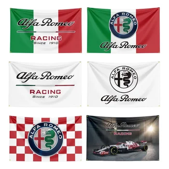 Италия Alfa Romeo Racing Флаг Полиэстер Цифровая печать Баннер команды F1 Car Club