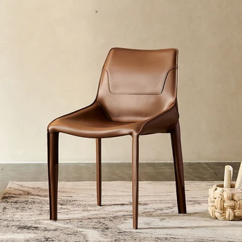 Итальянские минималистичные обеденные стулья Легкие роскошные обеденные стулья со спинкой современного дизайна Кухонная мебель для отеля Silla Comedor QF50DC