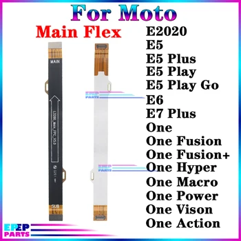 Кабель разъема материнской платы для основной платы Motorola Moto One Fusion+ Hyper Macro Power Vison E2020 E5 E6 E7 Play Plus Go Flex