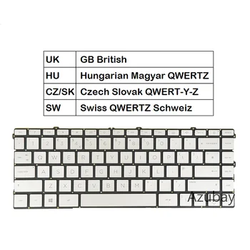 Клавиатура с подсветкой для HP Pavilion X360 14-dw 14-dw0000 14-dw1000 14t-dw000 14-dv 14-dv0000 14-dv1000 венгерский, чешский, словацкий, швейцарский