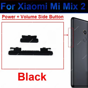  Кнопки регулировки громкости питания для Xiaomi Mi Mix 2 Mix2 ON OFF Боковая кнопка питания Громкость вверх Вниз Боковые переключатели Клавиши Запасные части