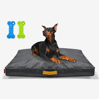 Коврик для большой собаки 1680D Оксфордская тканевая подушка для средних и больших собак Спальная кровать для домашних животных Большой утолщенный диван для собак Съемный моющийся водонепроницаемый коврик