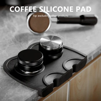  Коврик для кофе 58 мм Рифленый угловой коврик для подделки кофе, предназначенный для бариста Нескользкий силиконовый коврик для кофе, безопасный для пищевых продуктов