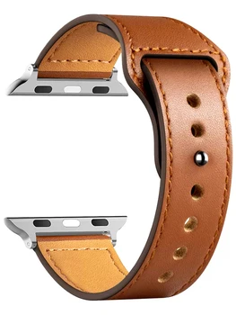 Кожаный ремешок для Apple Watch Band Series 9 8 7 SE 44 мм 45 мм 49 мм Браслет для часов 40 мм 41 мм Correa IWatch Ultra 2 Аксессуары
