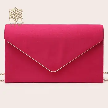 конверт клатч сумка элегантные женщины сплошной цвет квадратная свадебная вечеринка мессенджер кошелек дамы плечевая цепочка банкетные флип-сумки