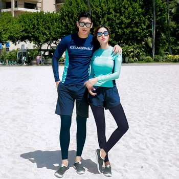 корейский рашгард пара дайвинг костюм мужской женский плавающий костюм медузы консервативный пляжный купальник с длинным рукавом праздничный костюм