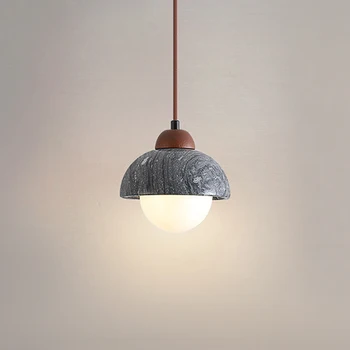 креативный серый мрамор светодиодный фонарь современный ваби саби домашний ресторан спальня кровать изголовье коммерческое украшение стола подвесной светильник